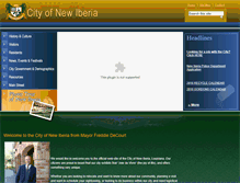 Tablet Screenshot of cityofnewiberia.com